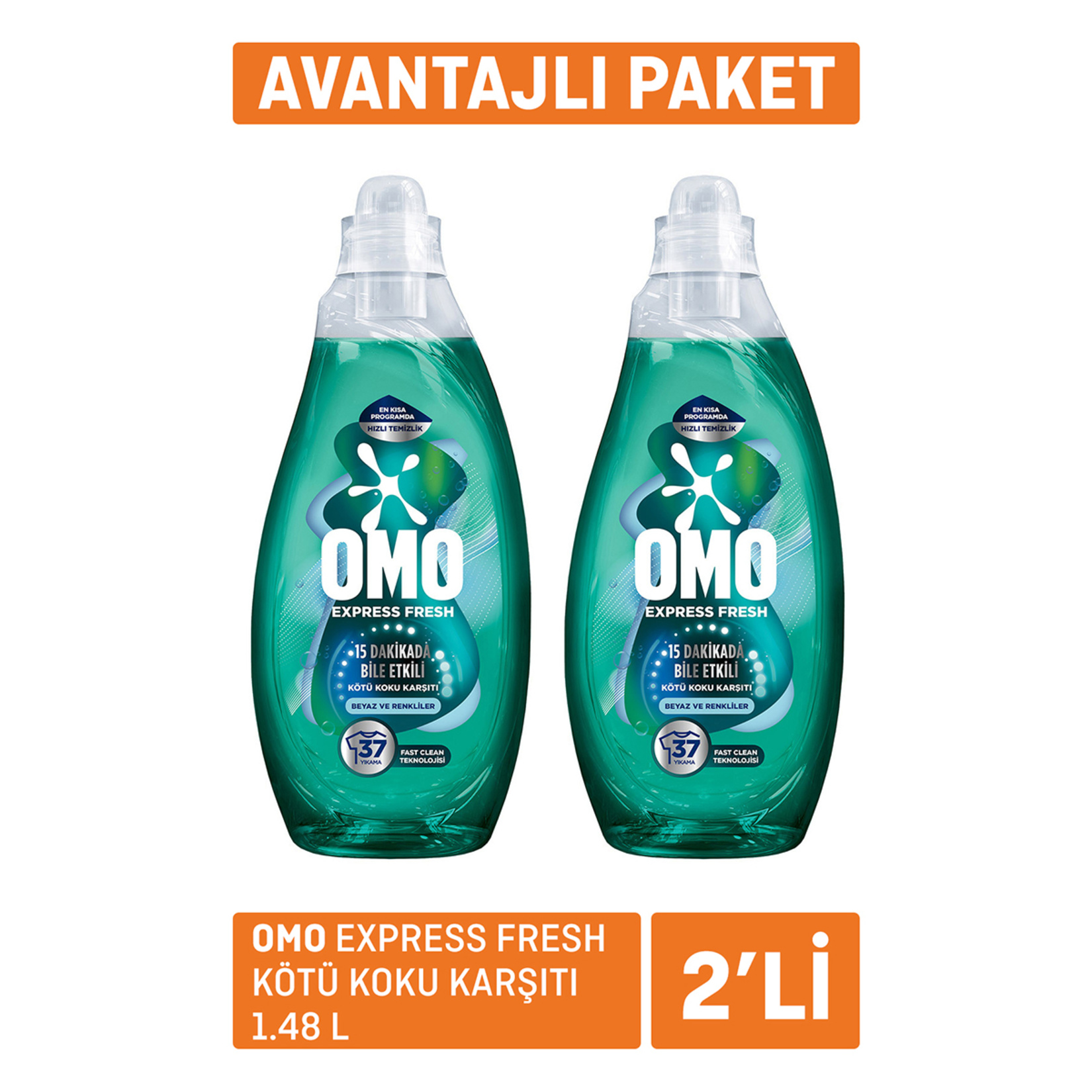 Omo Express Fresh Kötü Koku Karşıtı 2 x 1.48 L