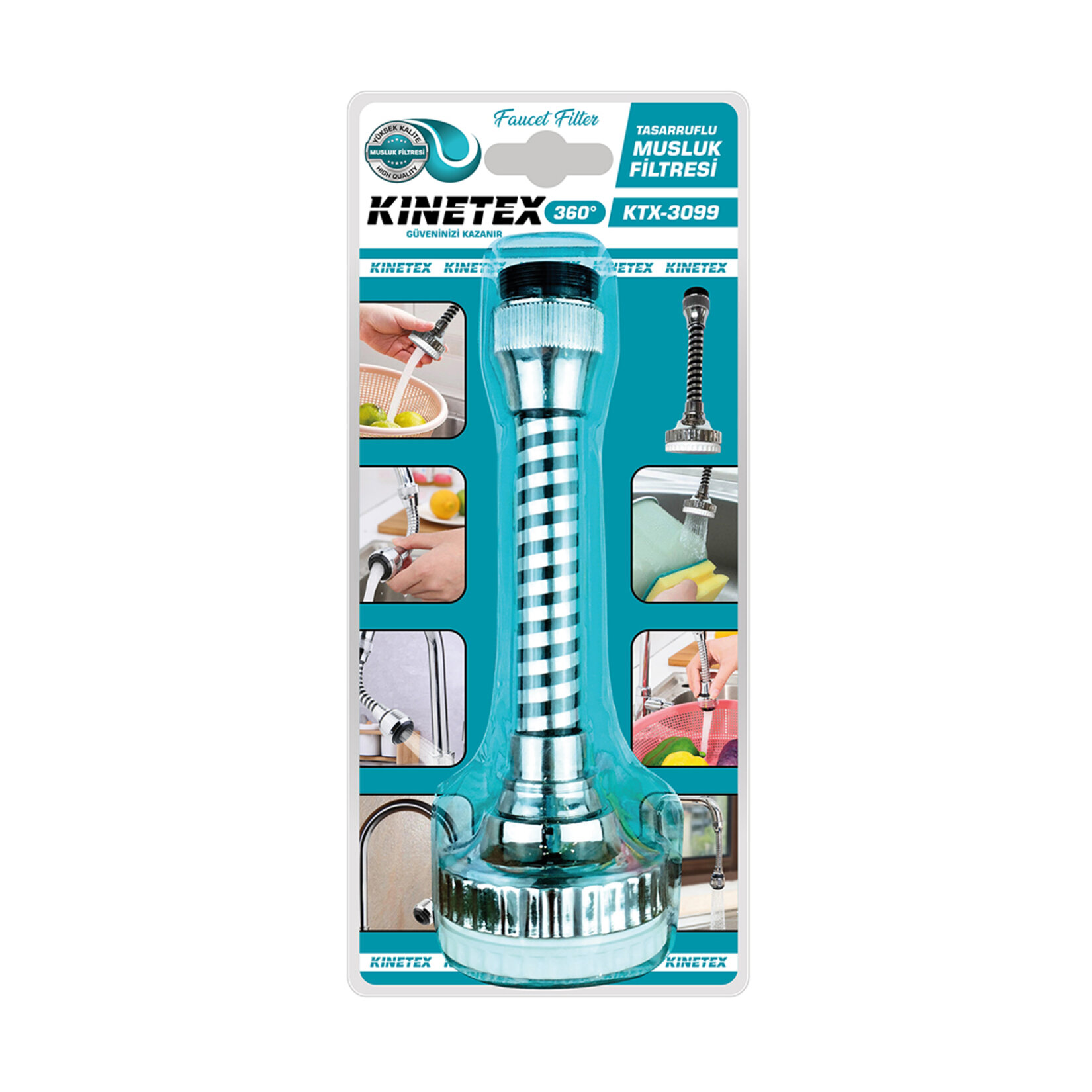 Knitex Tasarruflu Musluk Filtresi Uzun  KTX-3099