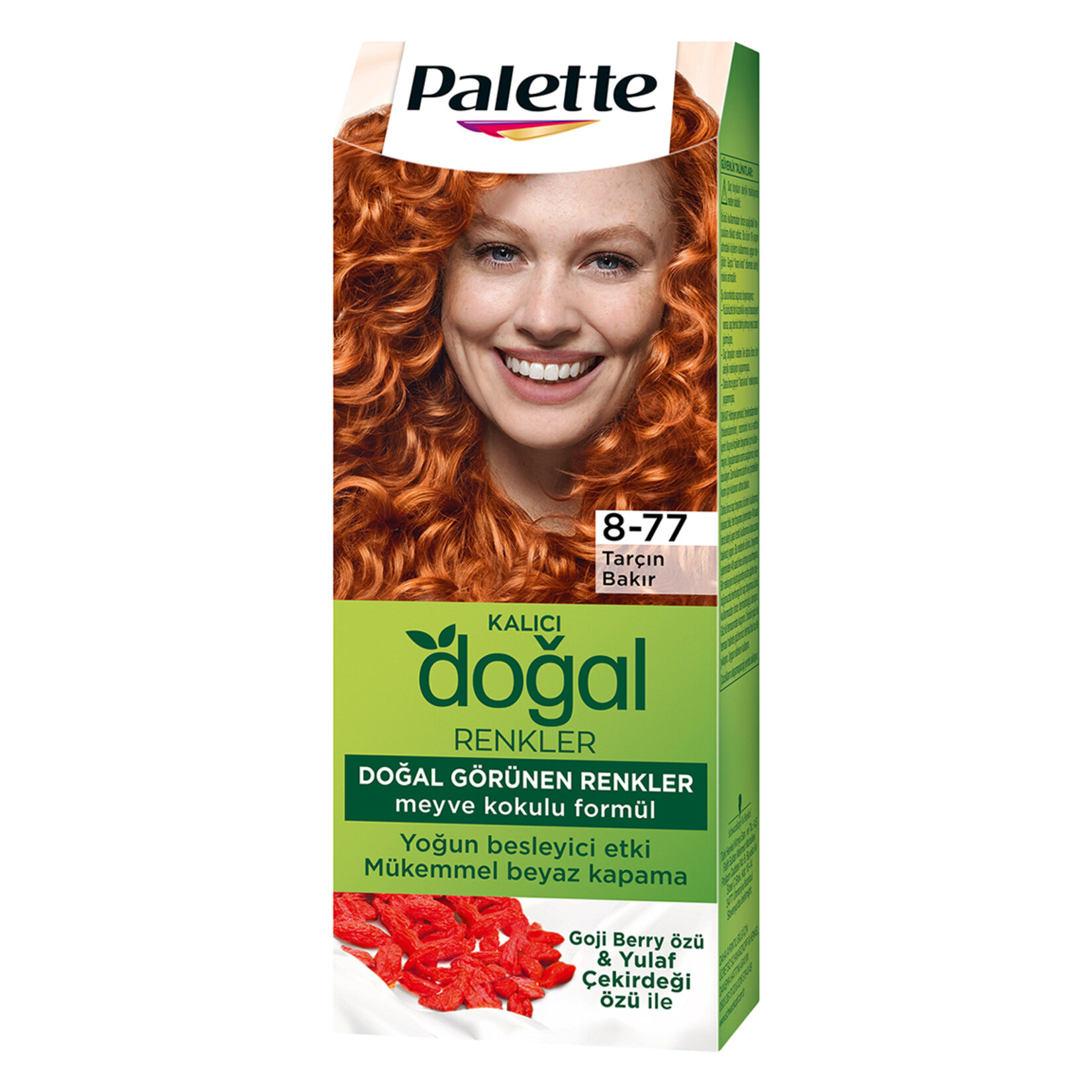 Palette Kalıcı Doğal Renkler 8-77 Tarçın Bakır Saç Boyası 110 Ml
