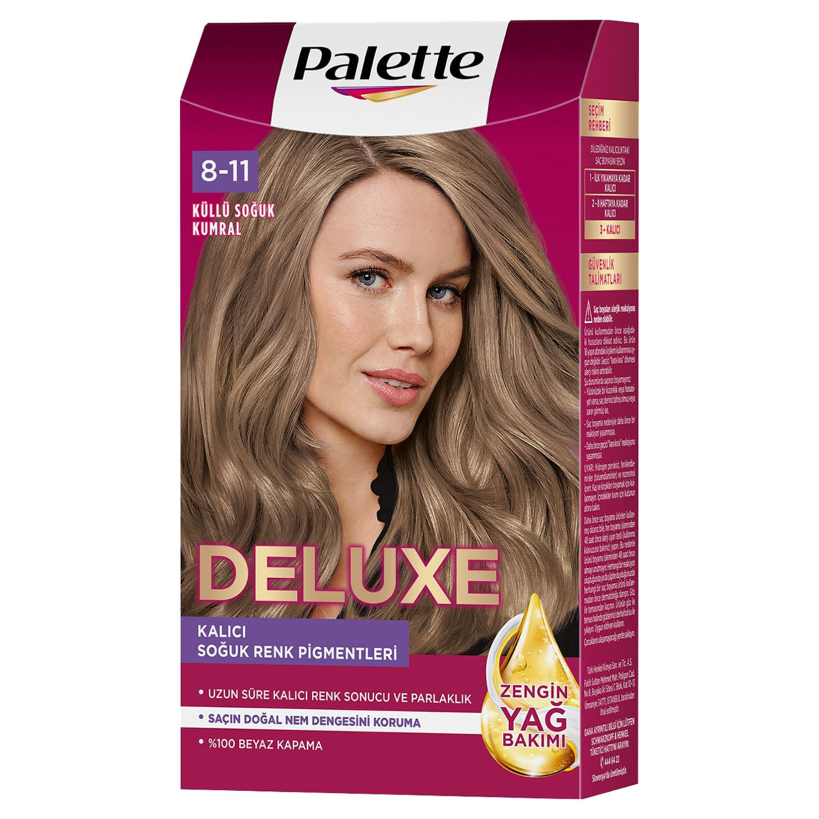 Palette Deluxe 8-11 Küllü Kumral Saç Boyası 115 Ml