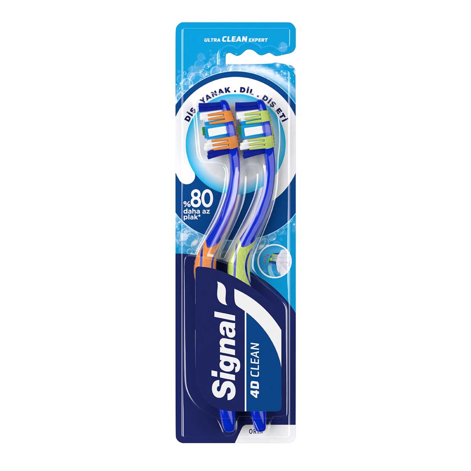 Signal 4D Clean Expert Diş Fırçası 1+1