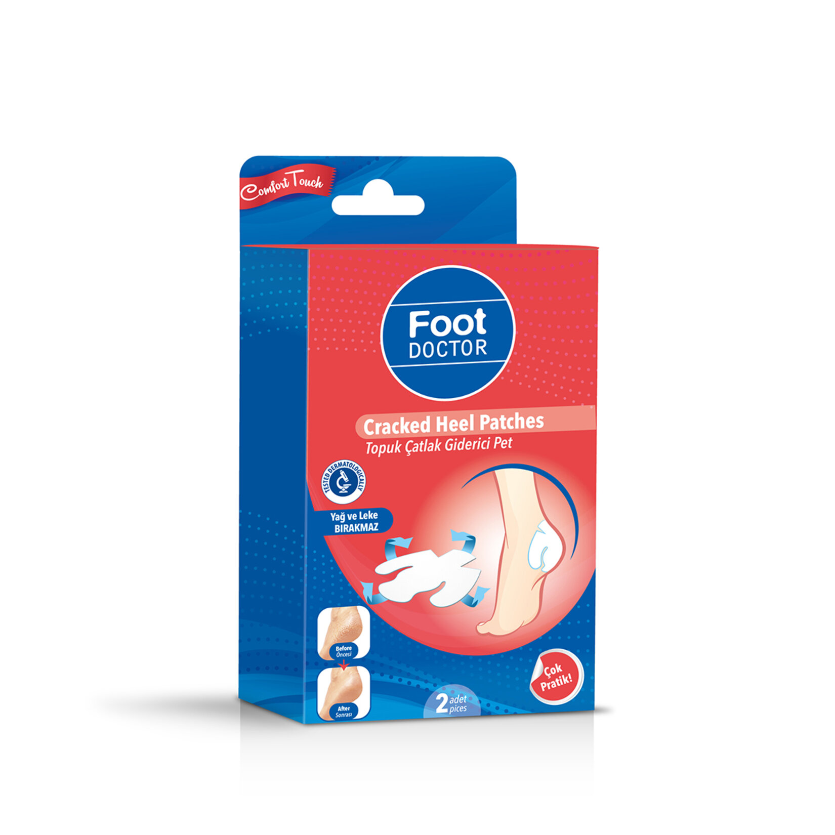 Foot Doctor Topuk Çatlak Önleyici Ayak Pedi 2'li