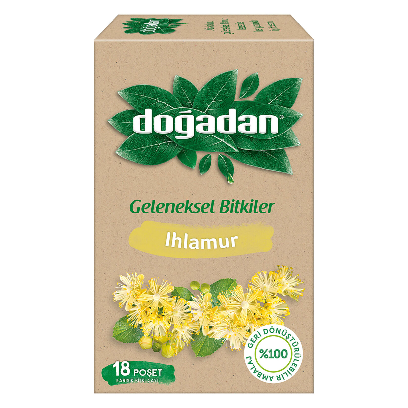 Doğadan Ihlamurlu Karışık Bitki Çayı 18'li 29 G