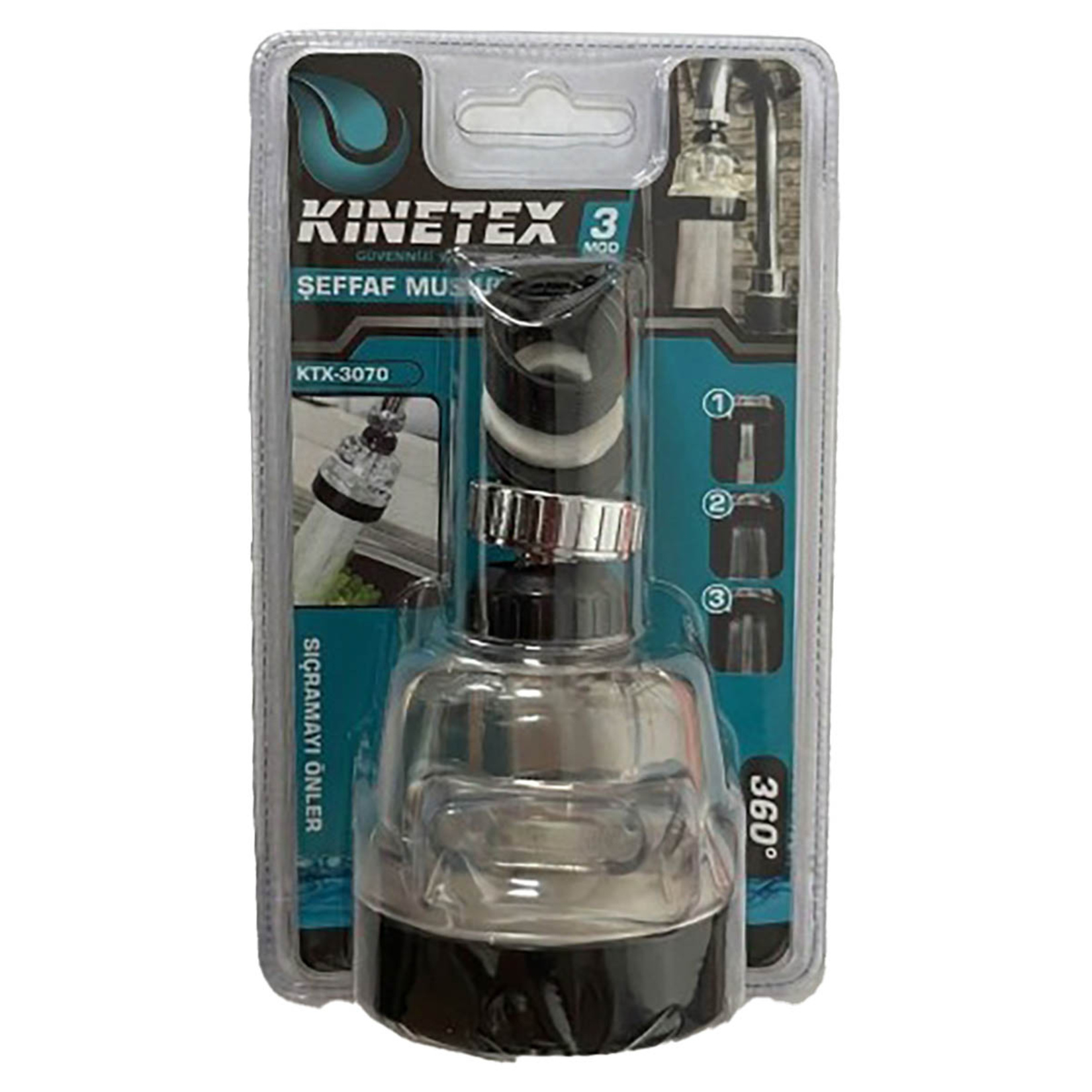 Kinetex Şeffaf Musluk Ucu KTX-3070