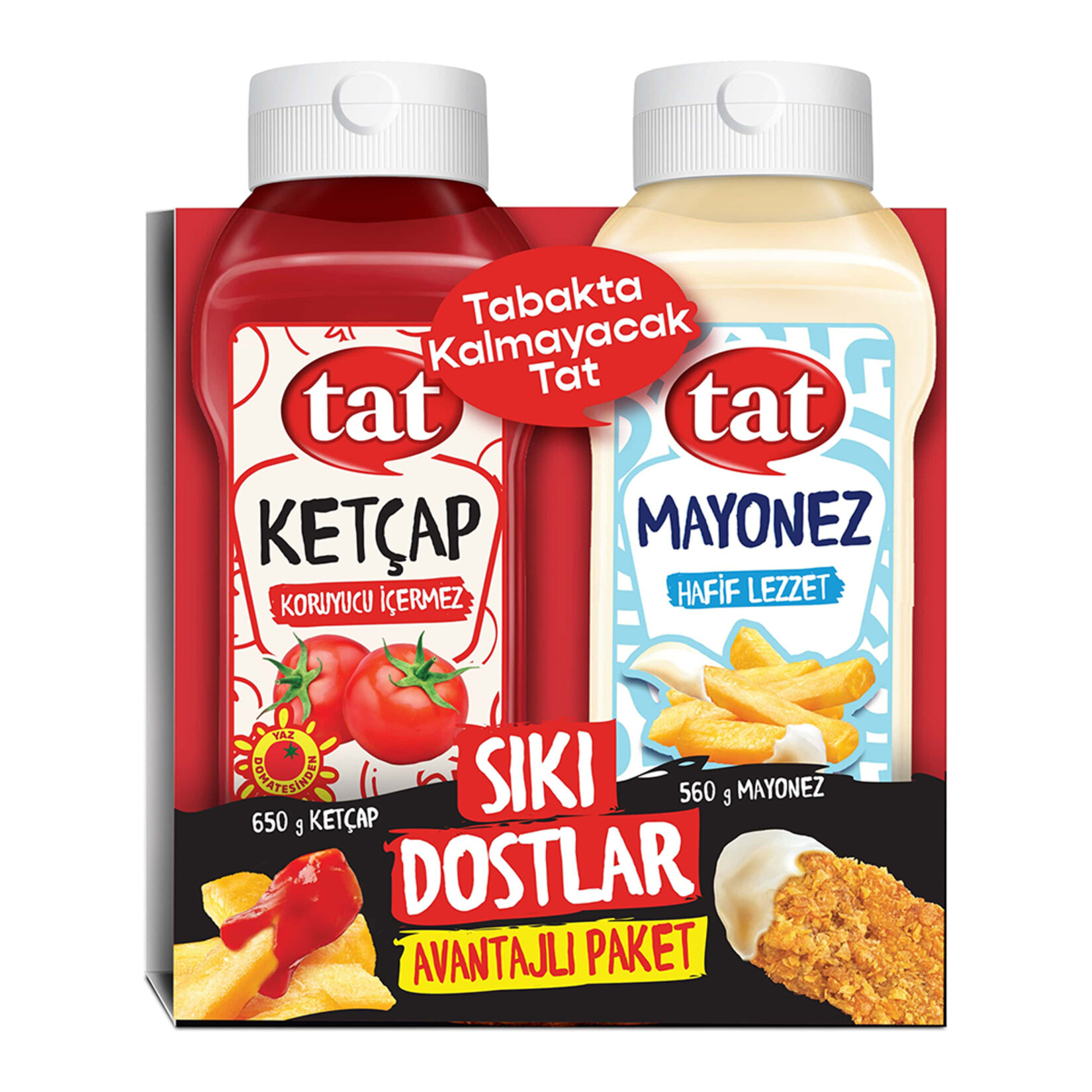 Tat Sıkı Dostlar 1210 G (Ketçap 650 G-Mayonez 560 G)