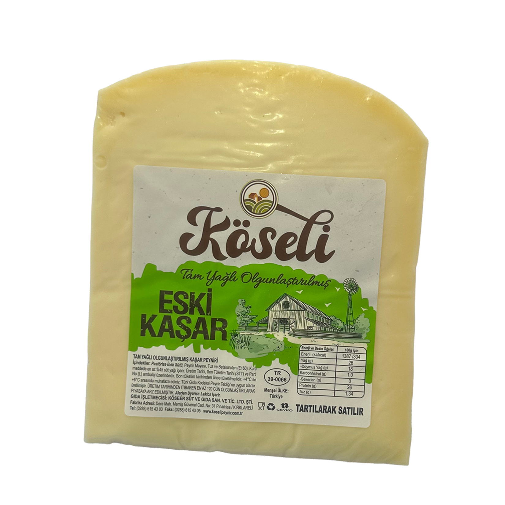 Köseli Eski Kaşar Peyniri Kg