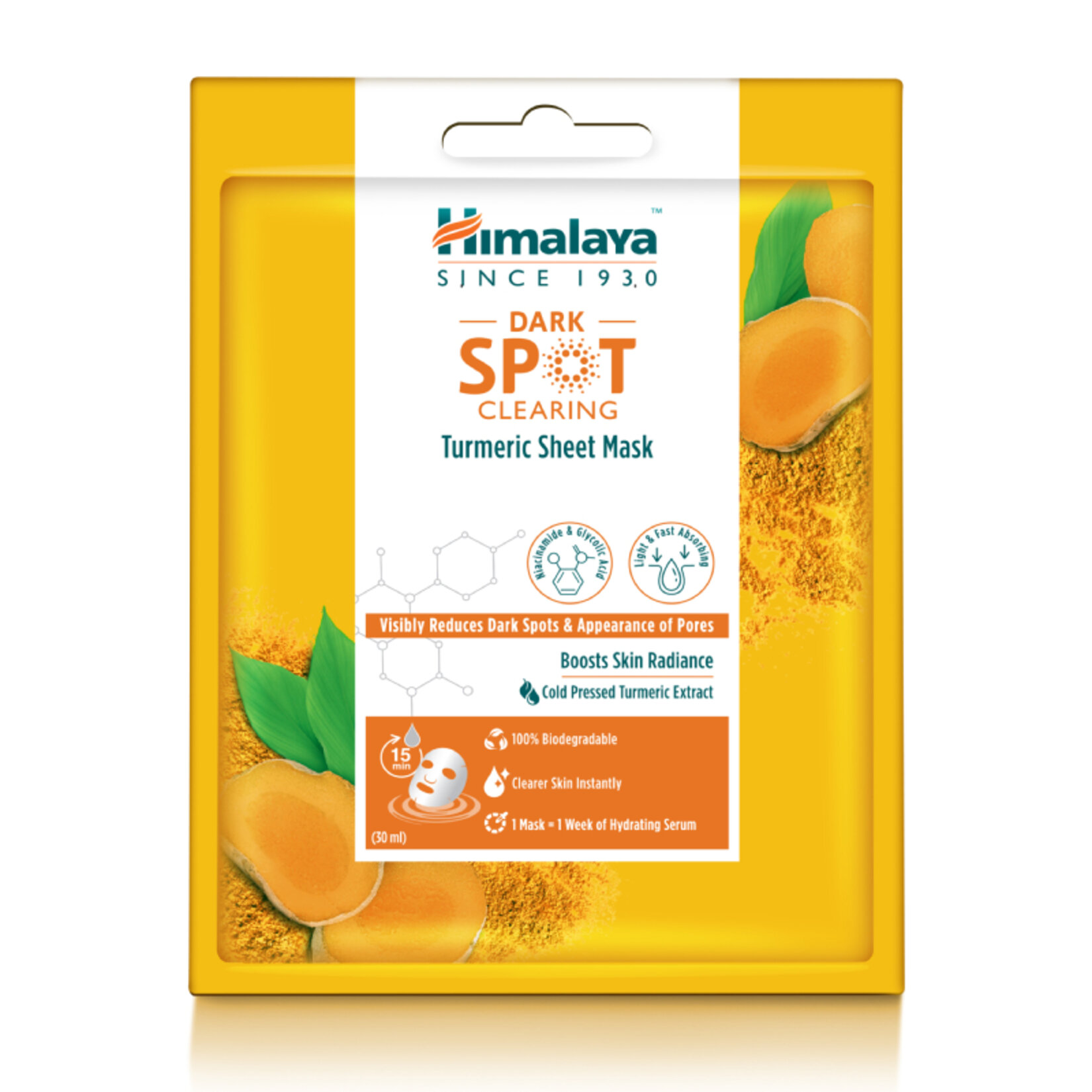Himalaya Leke Karşıtı Zerdaçal Özlü Kağıt Maske 30Ml