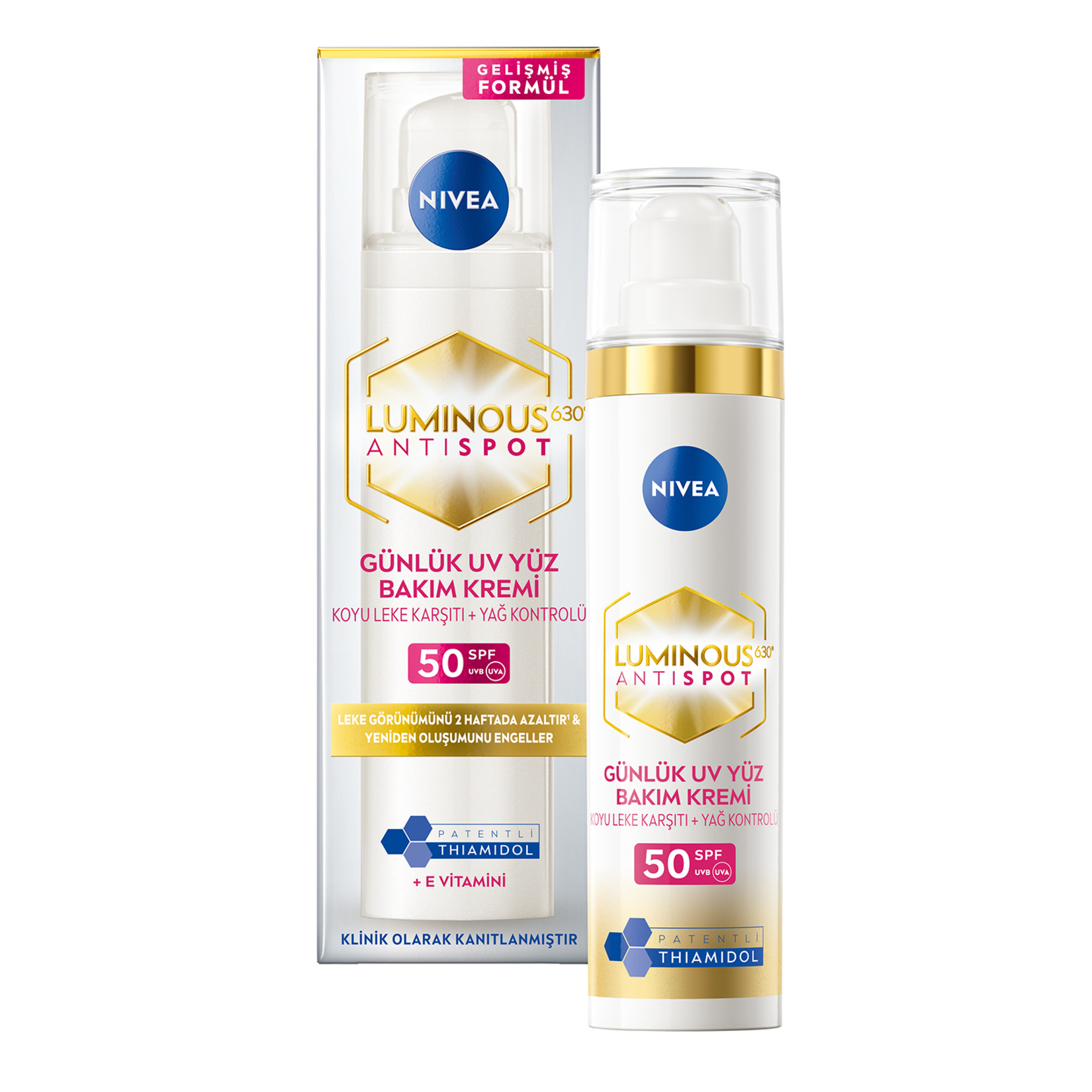 NIVEA Luminous630 Thiamidol Etkili SPF50 Leke Karşıtı Gündüz Yüz Kremi 40 ml