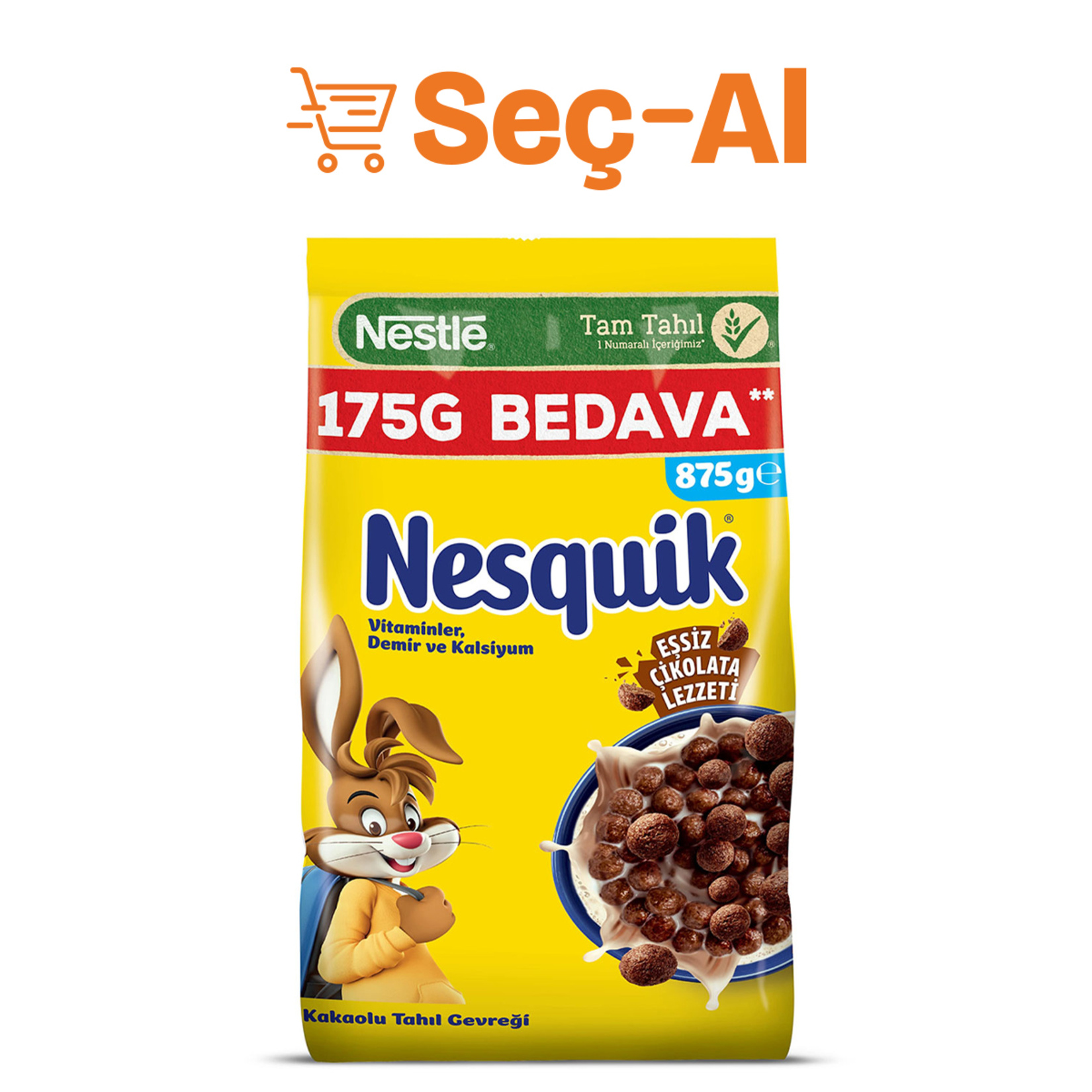 Nesquik Mısır Gevreği 875 G - 175 G Bedava