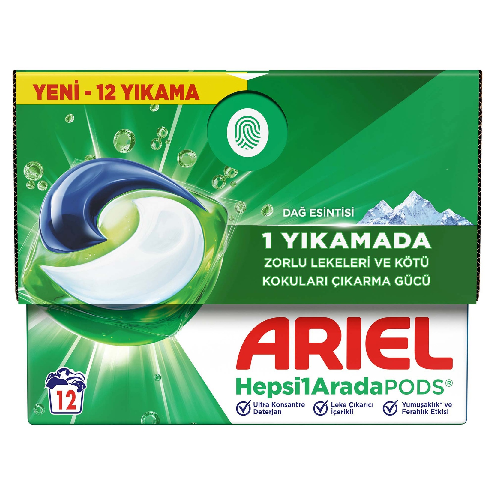 Ariel Hepsi1Arada PODS® Kapsül Çamaşır Deterjanı Beyazlar ve Renkliler 12 Yıkama 229.2 G