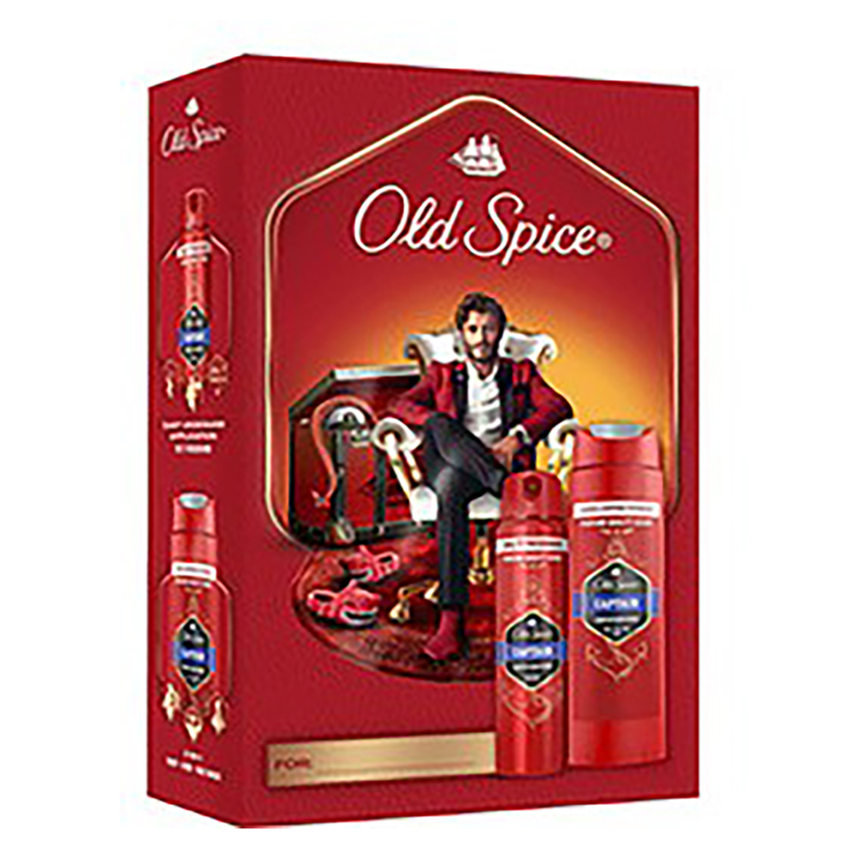Old Spice Captain Deodorant 150 Ml & Duş Jeli Şampuan 250 Ml
