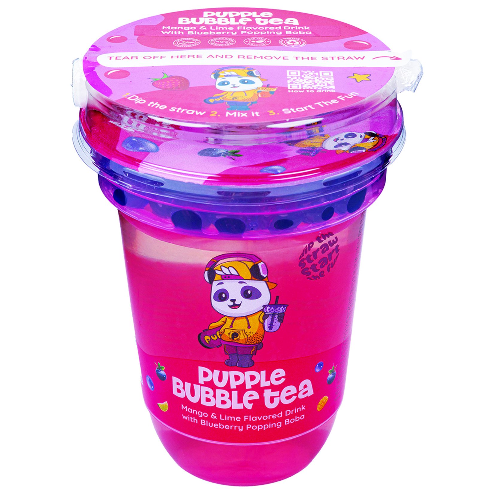 Pupple Bubble Tea Mango Misket Limonu 400 Ml