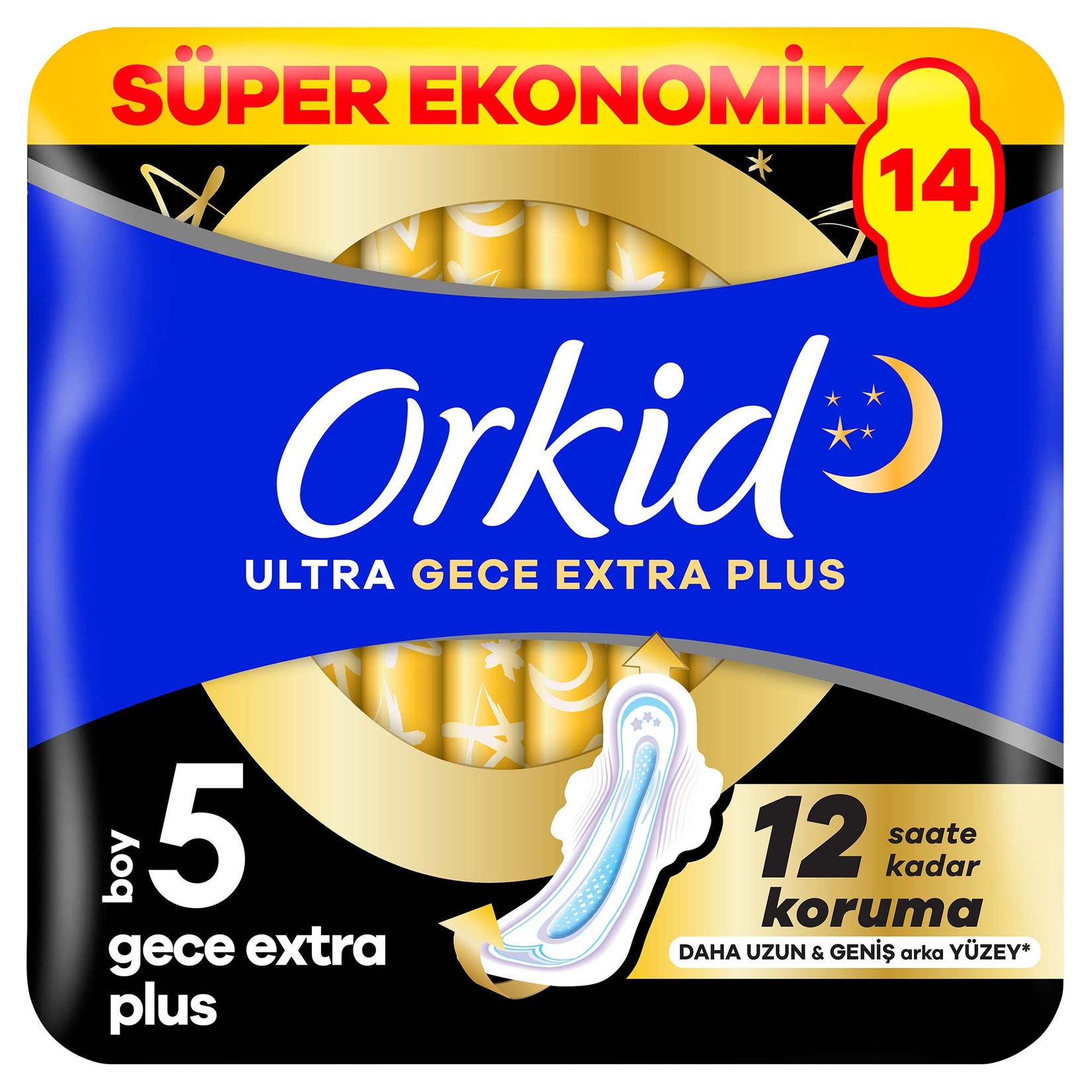 Orkid Ultra Gece Ekstra Plus 14'lü