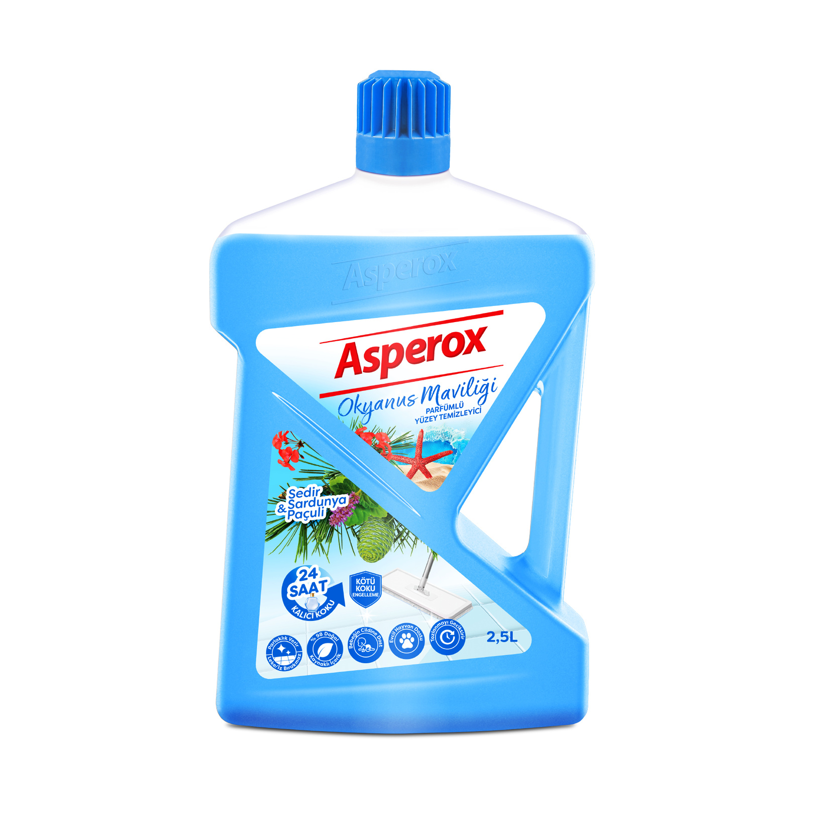 Asperox Yüzey Temizleyici Okyanus Maviliği 2.5 L