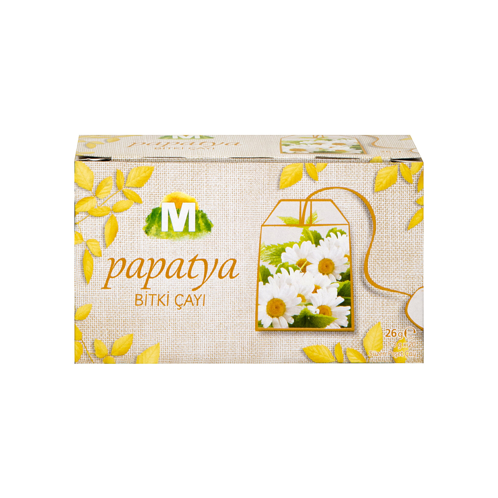 Migros Papatya Bardak Poşet Çay 20'li 26 G