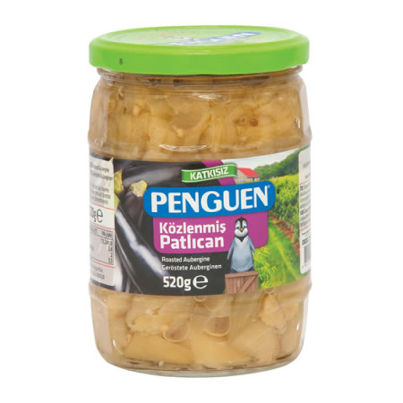 Penguen Közlenmiş Patlıcan Konservesi 520 G