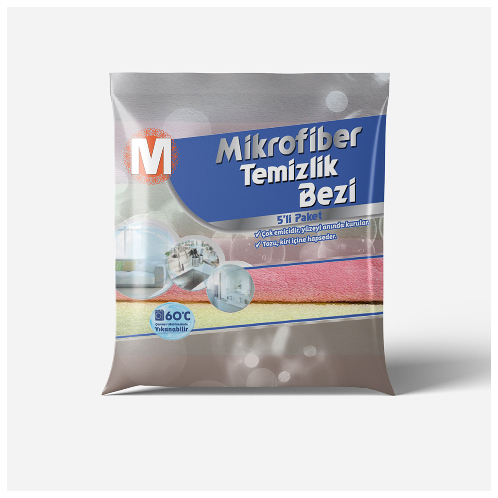 Migros Mikrofiber Temizlik Bezi 5'li