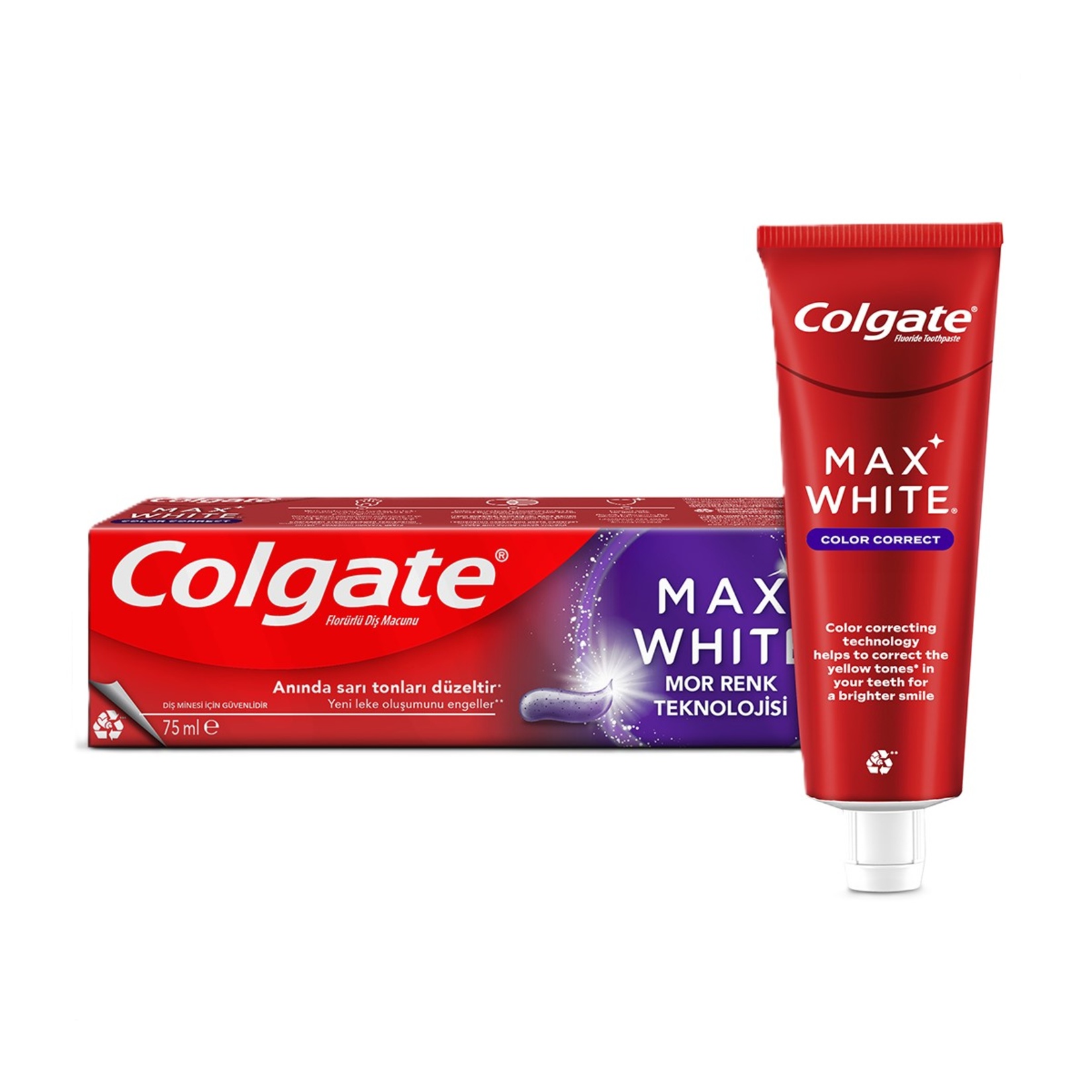 Colgate Max White Purple Reveal Diş Macunu 75 Ml