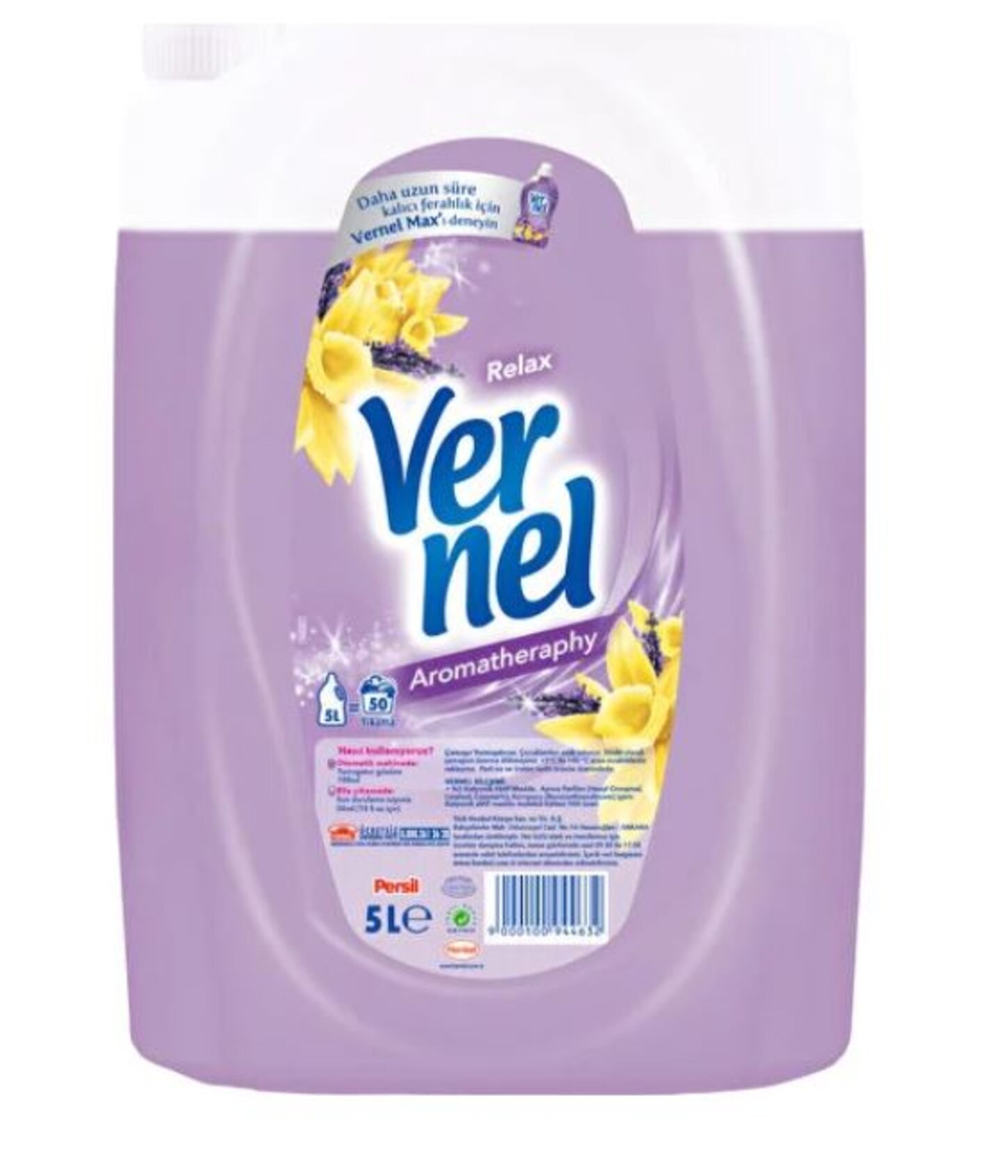 Vernel Çamaşır Yumuşatıcısı 5L (50 Yıkama) Aromatherapy Relax