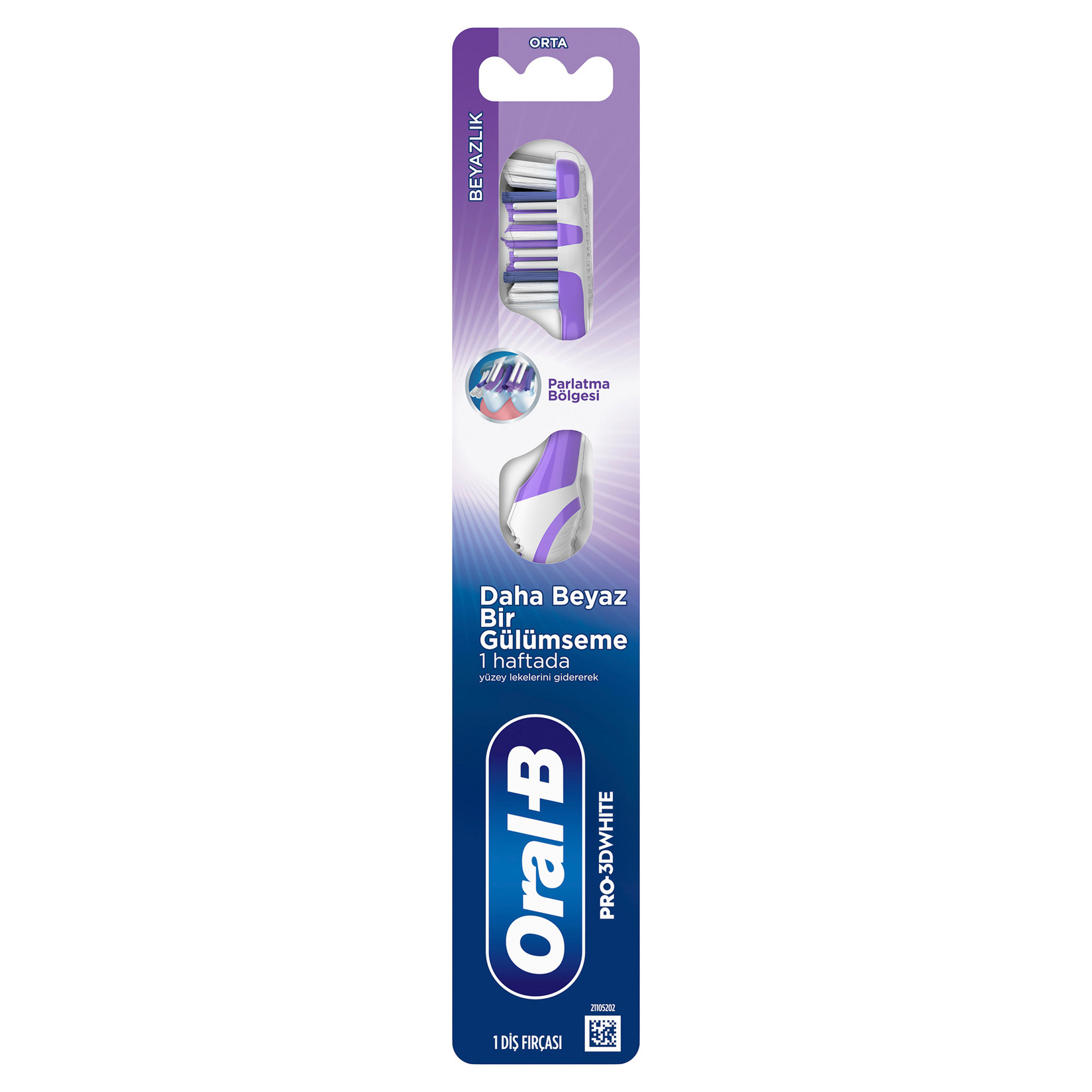 Oral-B Pro-3D White Beyazlık Diş Fırçası - Orta