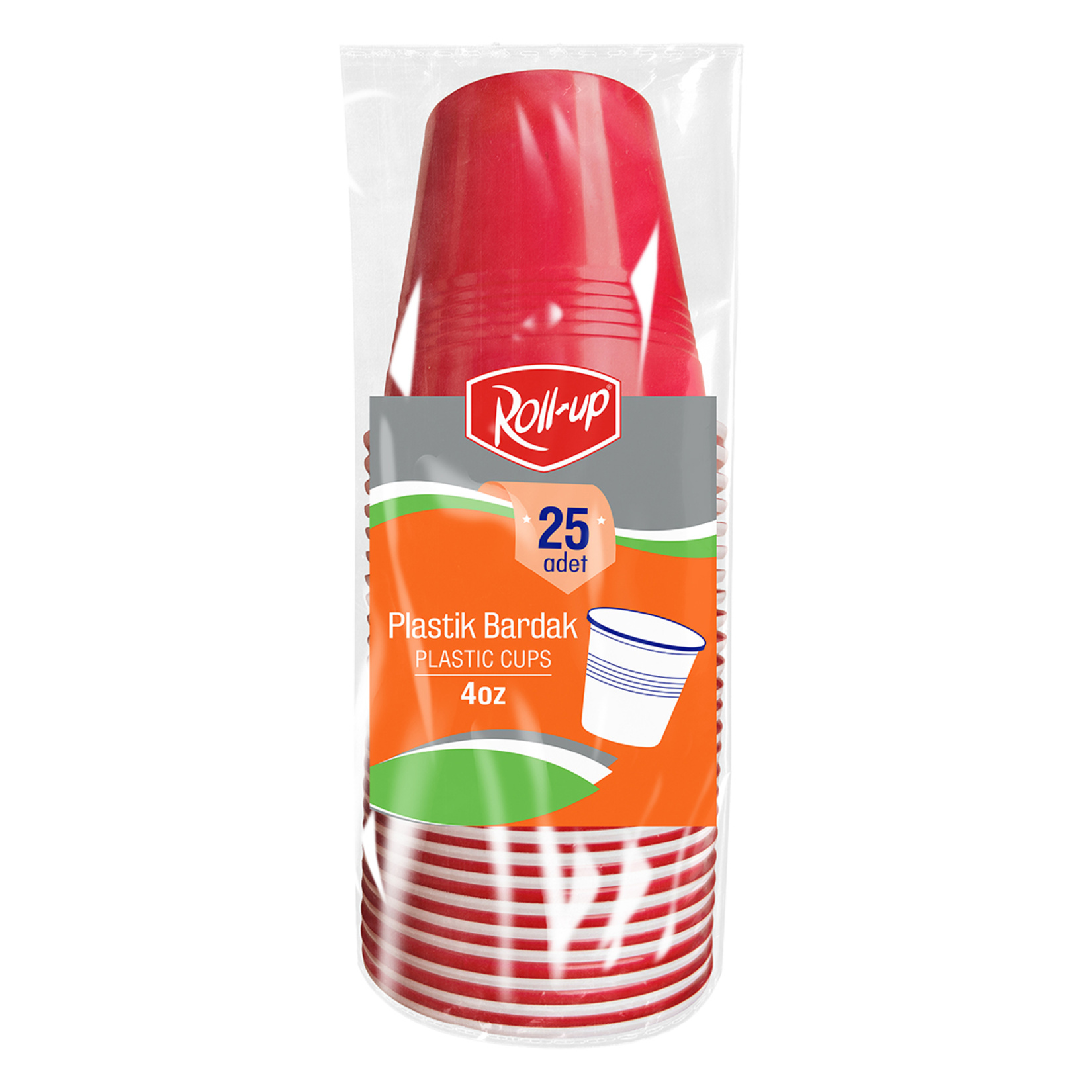 Roll-Up Plastik Espresso Bardağı 25'li