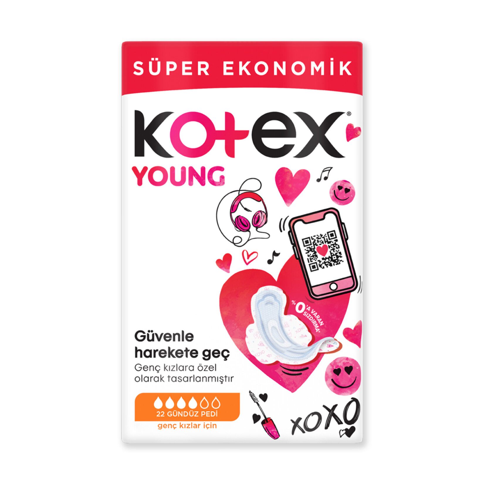 Kotex Young Ultra Süper Ekonomik Paket Gündüz 22'li