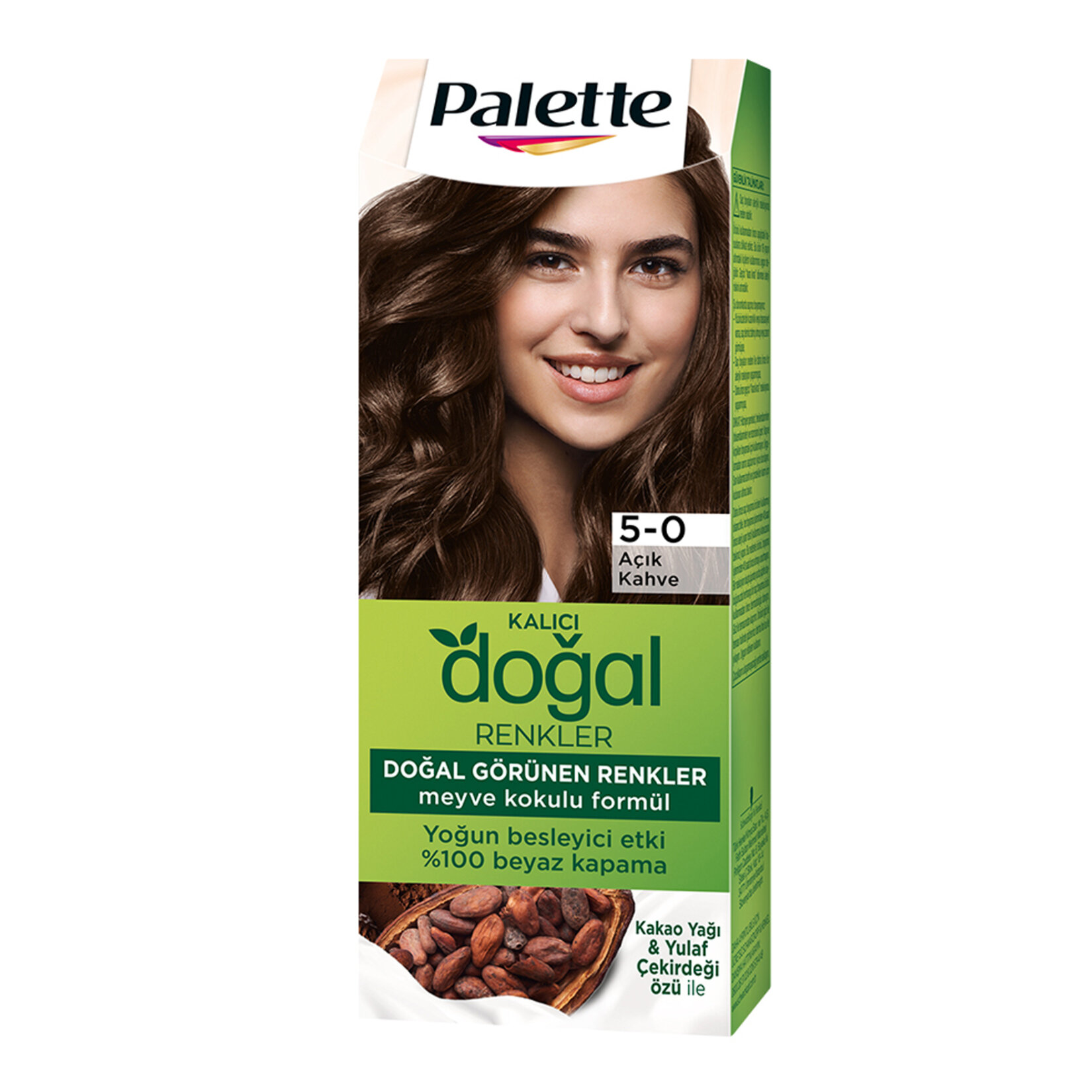 Palette Kalıcı Doğal Renkler 5-0 Açık Kahve Saç Boyası 110 Ml
