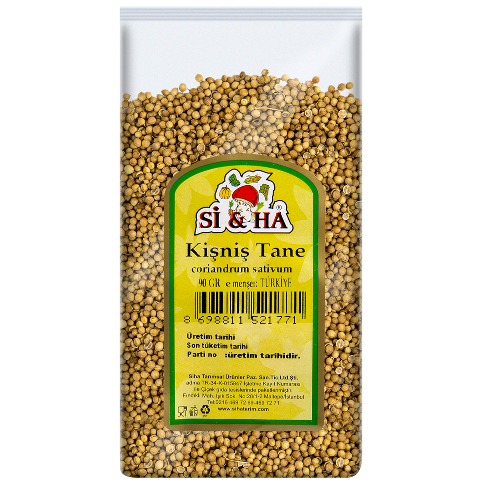 Si&Ha Kişniş Tane 90 G