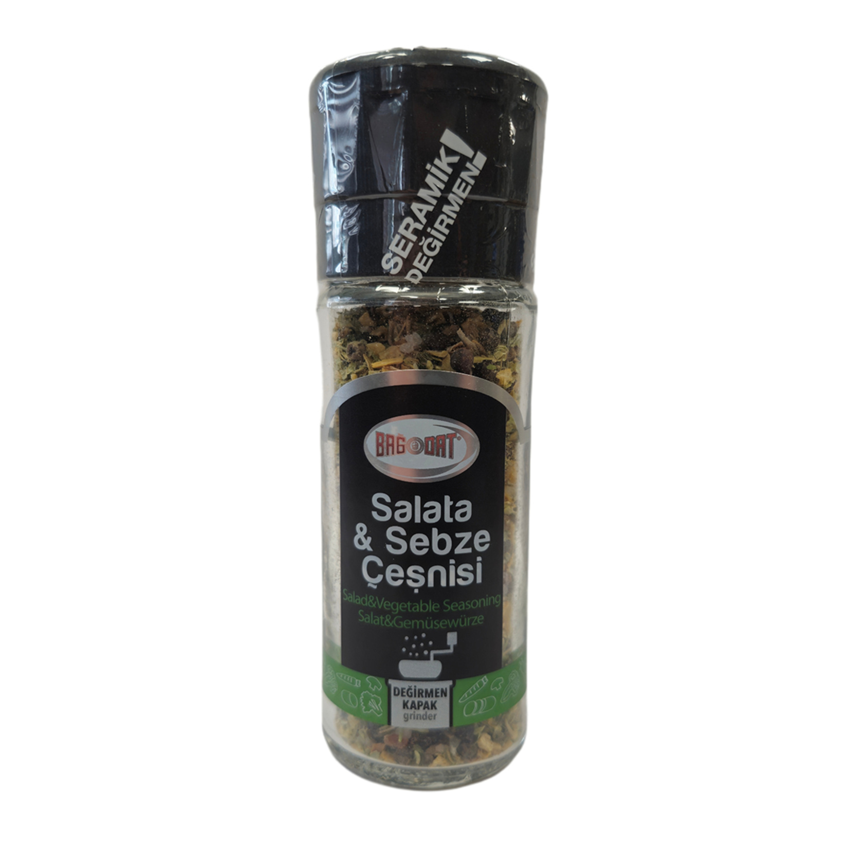 Bağdat Salata ve Sebze Çeşnisi Değirmen Kapak 42 G