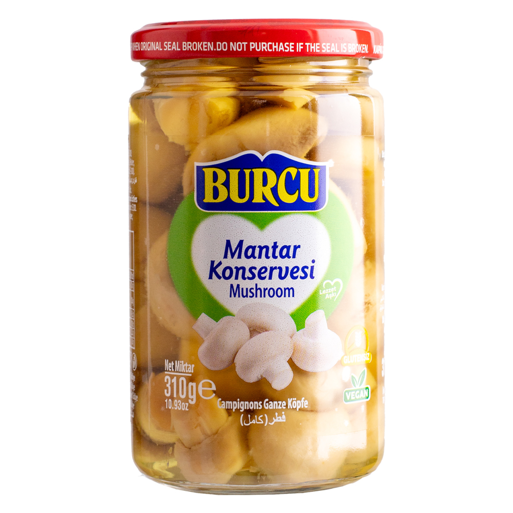 Burcu Bütün Mantar Konservesi 310 G