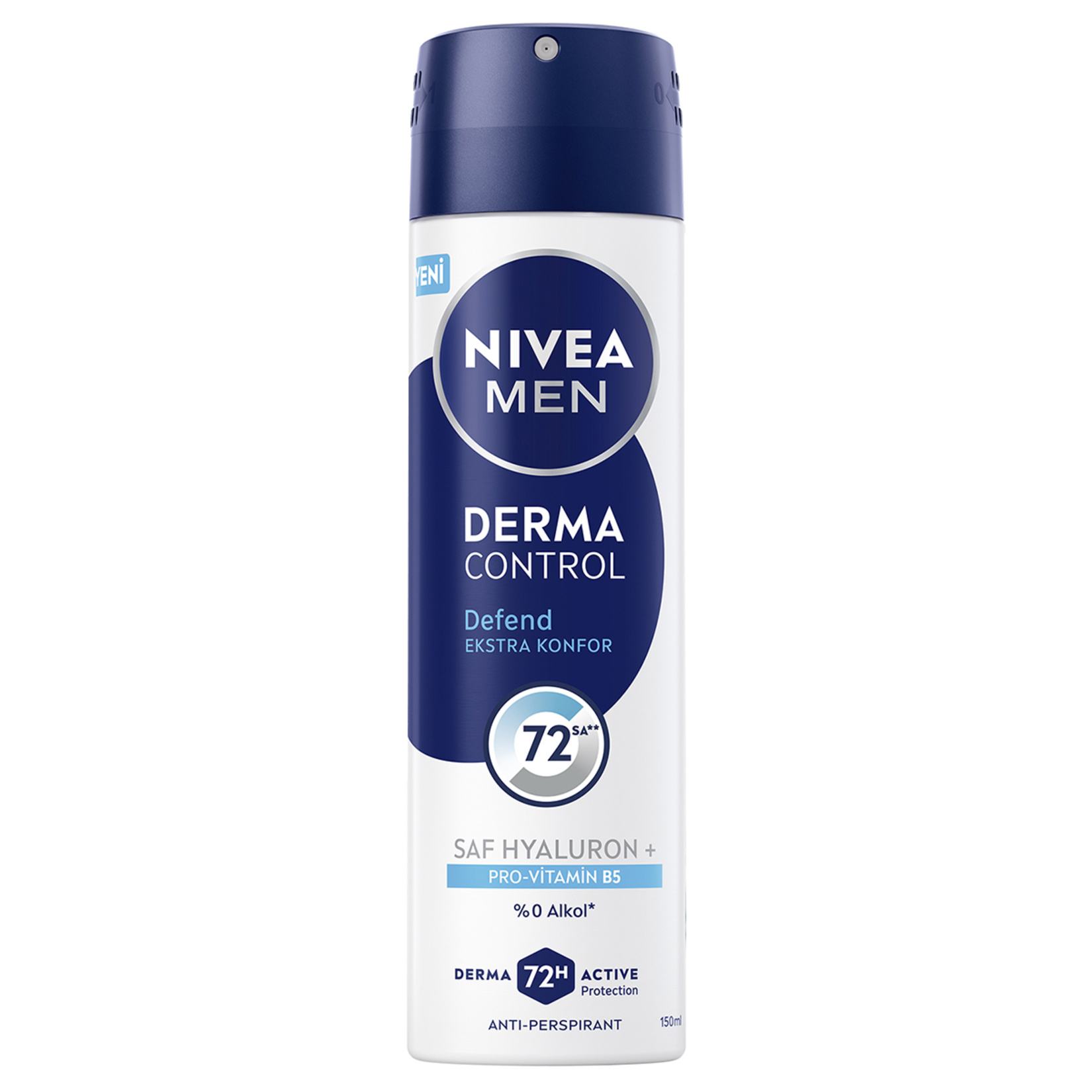 NIVEA MEN Erkek Sprey Deodorant Derma Control Defend Tahriş Karşıtı 150  Ml